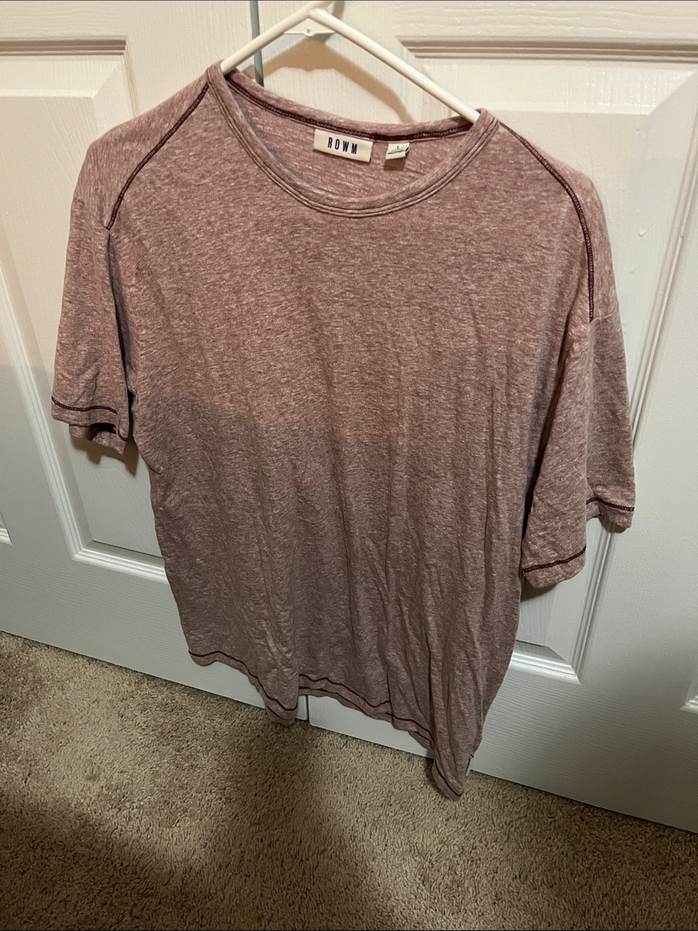 ROWM Mauve Crewneck Short Sleeve Tee